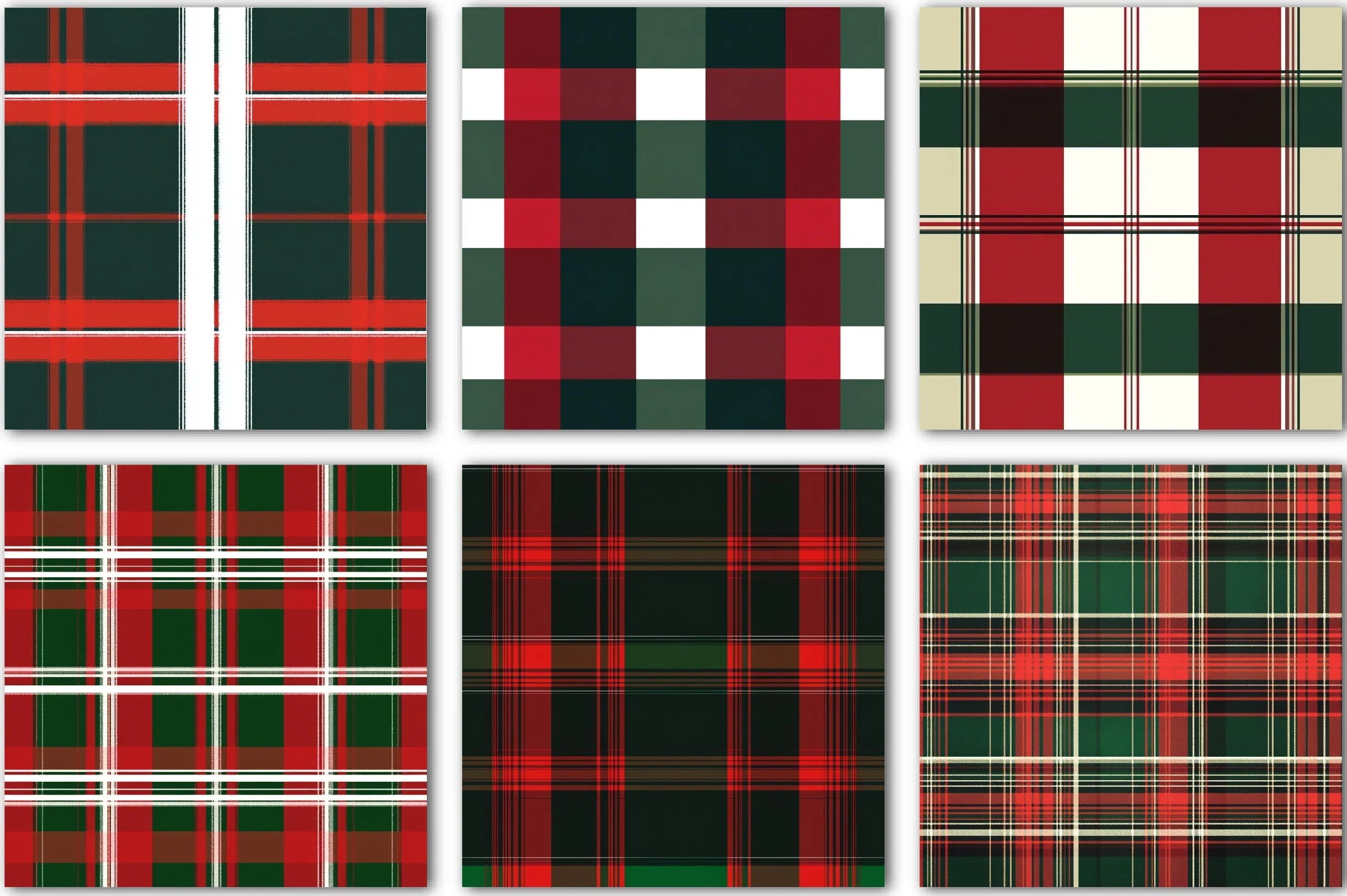 Christmas Plaid Pattern Design Clipart Bundle - CraftNest - Digital Crafting and Art