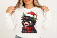 Christmas Buffalo Clipart Bundle - CraftNest - Digital Crafting and Art