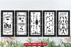 Christmas Porch Sign Decal SVG Bundle - CraftNest - Digital Crafting and Art
