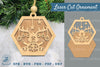 Christmas Reindeer Laser Cut Ornament Clipart Bundle