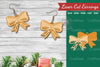 Christmas Ribbon Laser Cut Earrings SVG Bundle