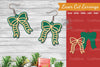 Christmas Ribbon Laser Cut Earrings SVG Bundle