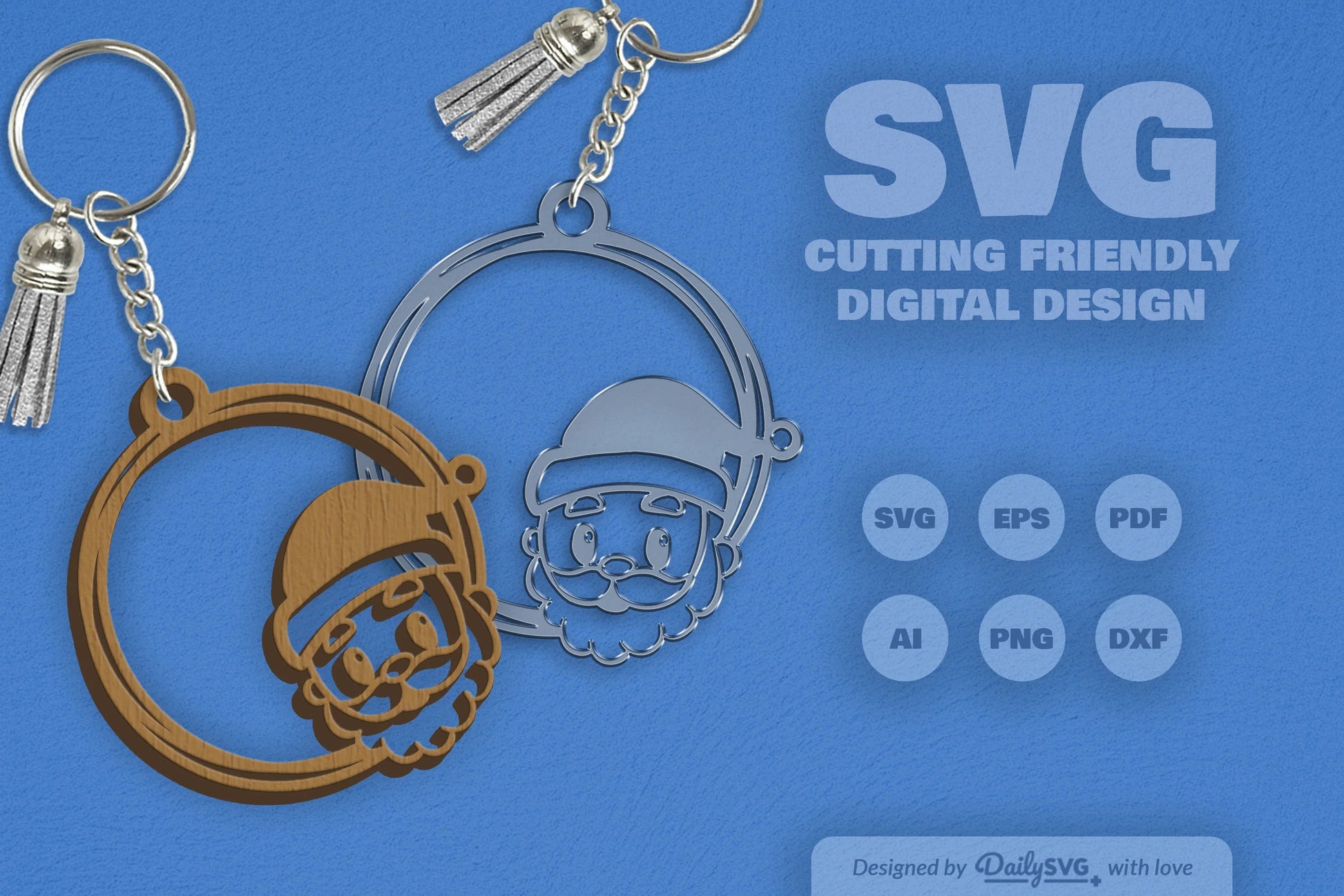 Christmas SVG Round SVG Bundle 3 - CraftNest - Digital Crafting and Art