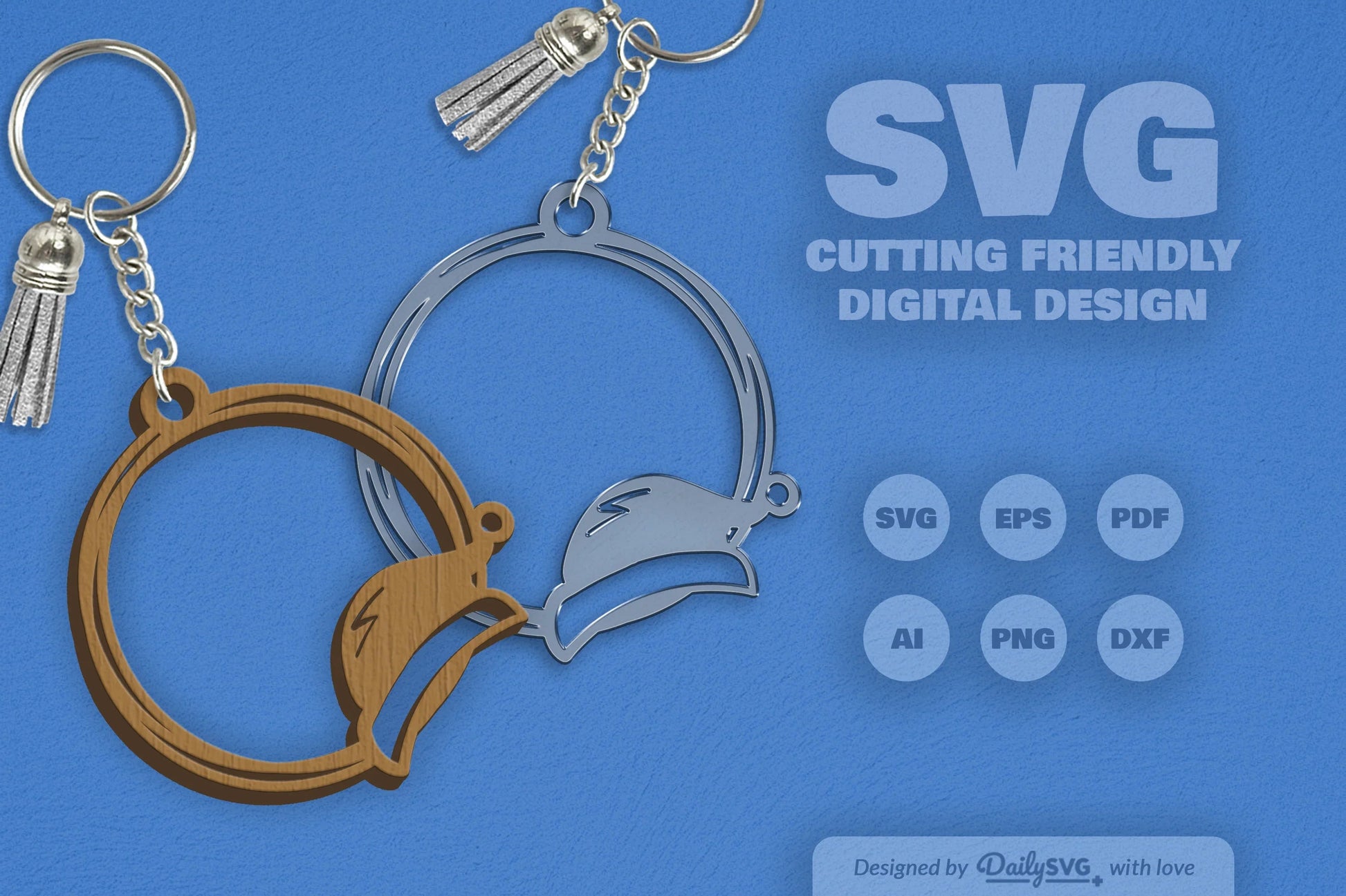 Christmas Round Keychain Clipart - Daily SVG Bundles - CraftNest - Digital Crafting and Art