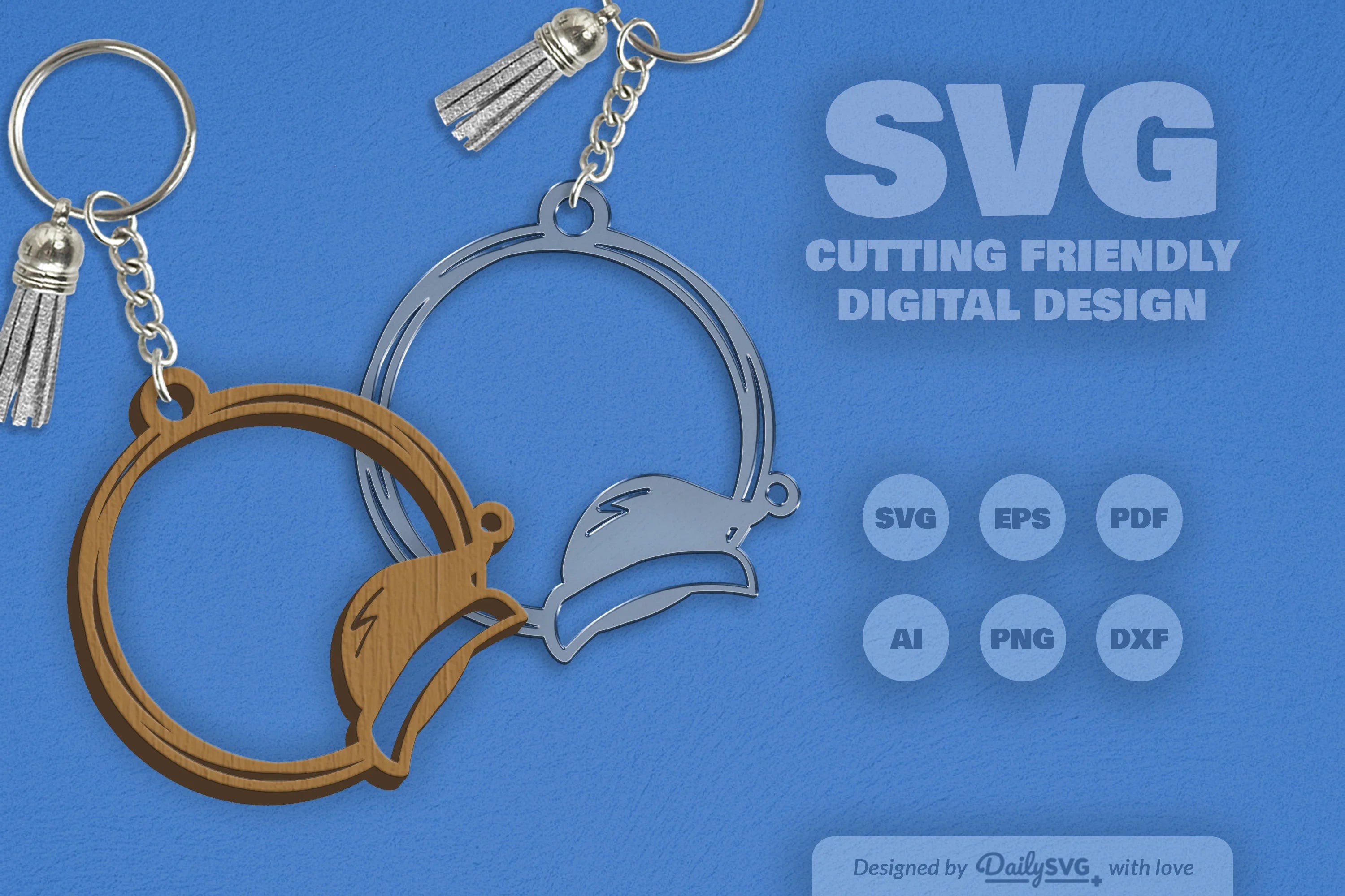 Christmas Round Keychain Clipart - Daily SVG Bundles - CraftNest - Digital Crafting and Art