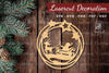 Christmas Round Laser Cut Decoration Clipart Bundle