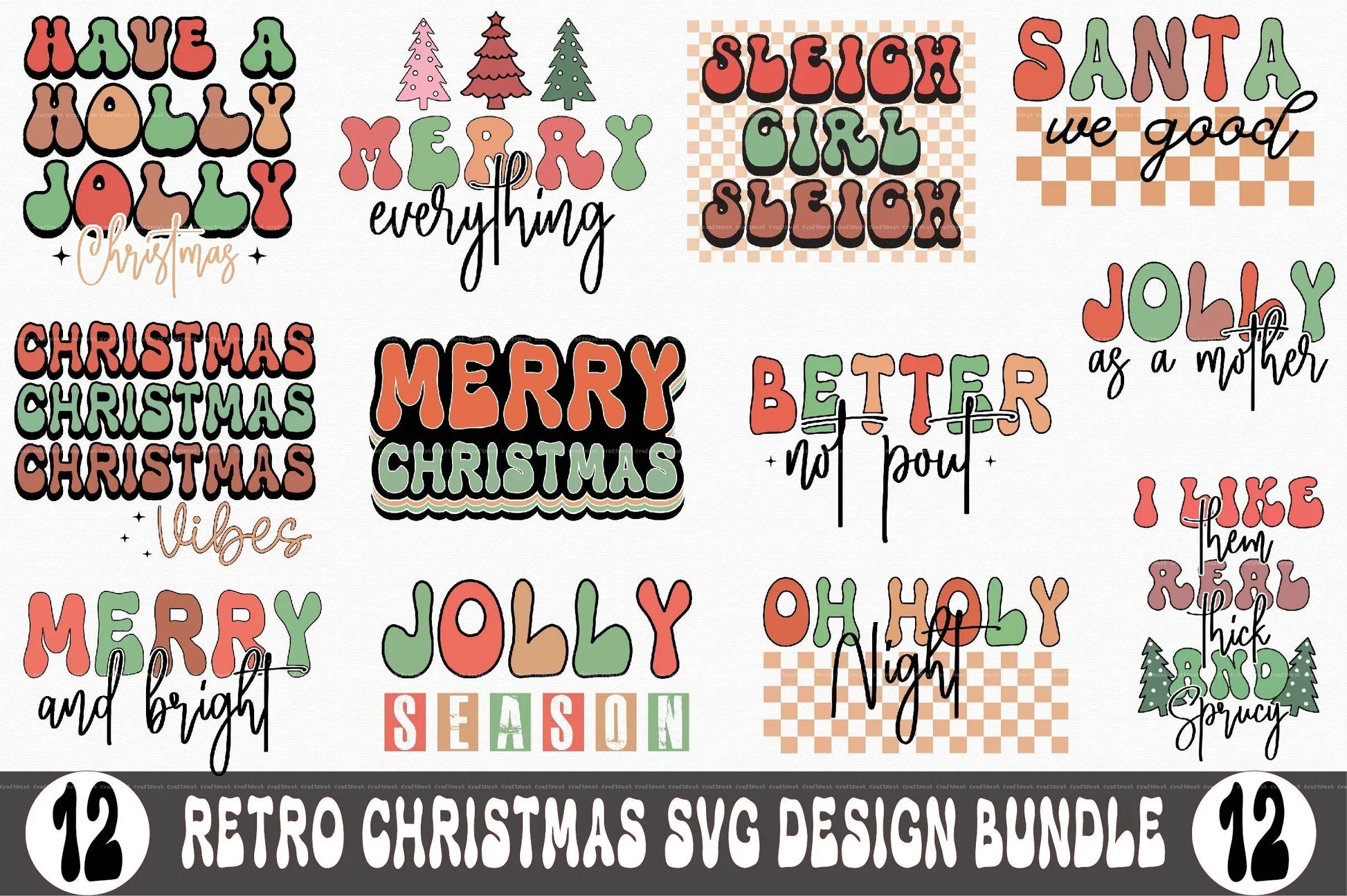 Christmas Design SVG Bundle 2 - CraftNest - Digital Crafting and Art