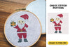 Christmas Santa Cross Stitch Clipart Bundle