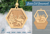 Christmas Santa Laser Cut Ornament Clipart Bundle