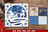 Christmas Santa Layered Papercut Clipart Bundle