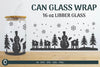 Christmas Scene Libbey Beer Glass Can Wrap SVG Bundle