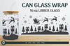 Christmas Scene Libbey Beer Glass Can Wrap SVG Bundle