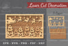 Christmas Scene Laser Cut Decoration SVG Bundle