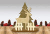 Christmas Scene Stand Laser Cut SVG Bundle - Clipart Bundle