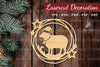 Christmas Sheep Lasercut Round Clipart Bundle