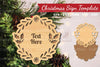 Christmas Sign Laser Cut Template - Clipart Bundle