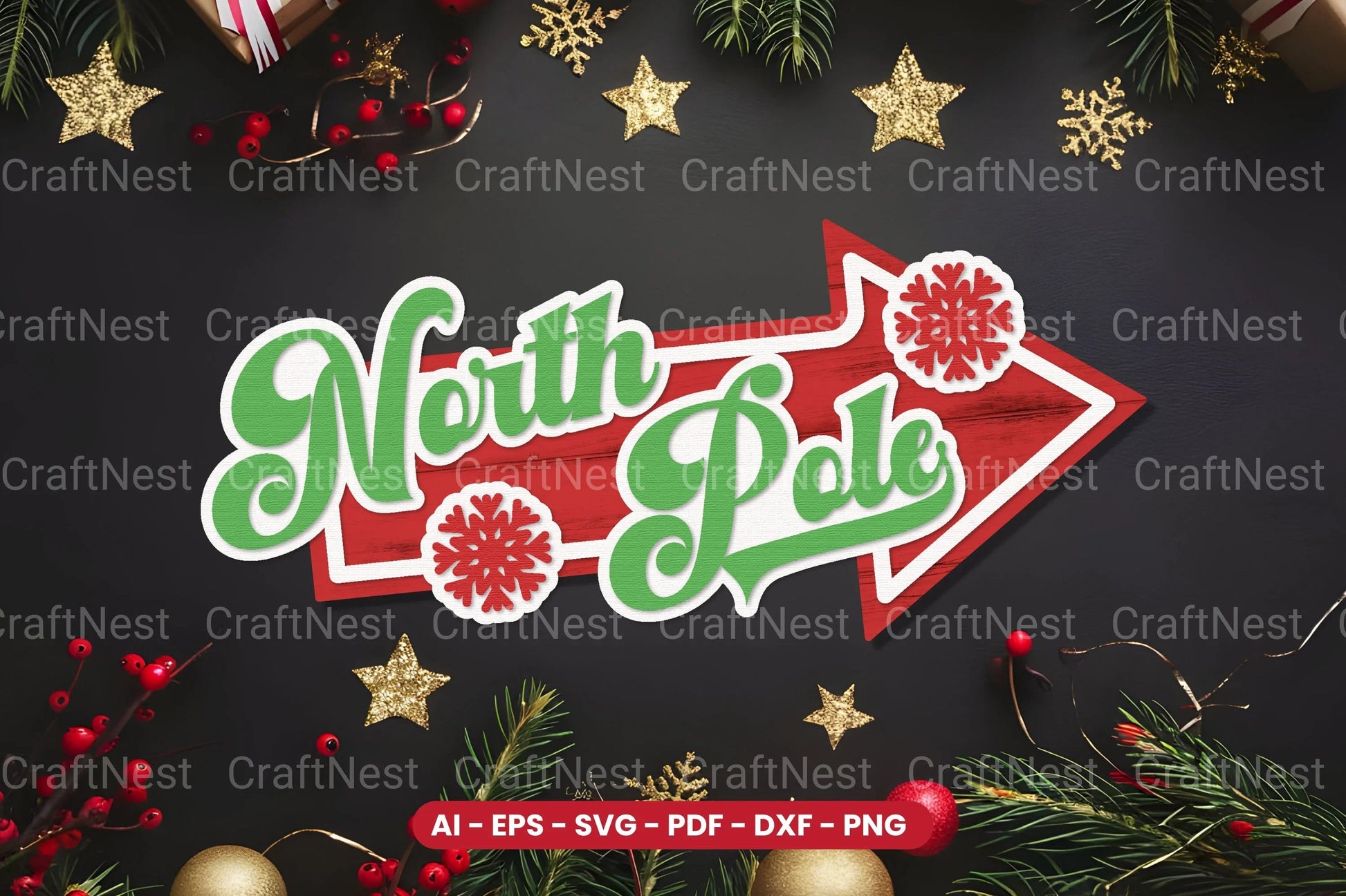 Christmas Sign Laser Cut SVG Bundle - CraftNest - Digital Crafting and Art