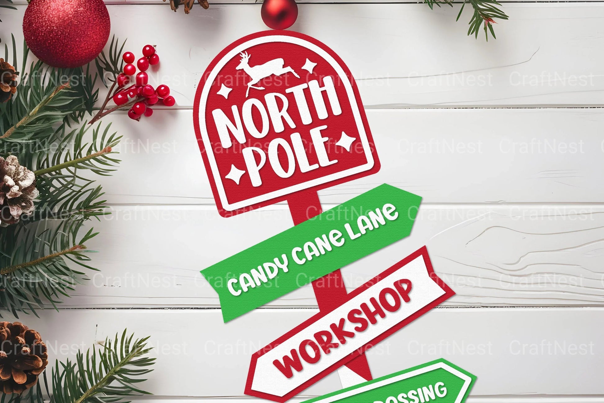 Christmas Sign Lasercut SVG Bundle - CraftNest - Digital Crafting and Art