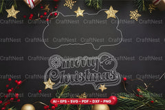 Christmas Sign Laser Cut SVG Bundle - Clipart Bundle - CraftNest - Digital Crafting and Art