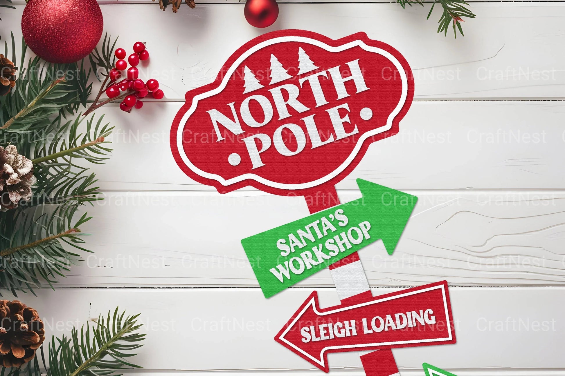 Christmas Sign Lasercut SVG Bundle - Clipart Bundle - CraftNest - Digital Crafting and Art