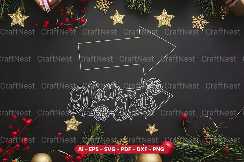Christmas Sign Laser Cut SVG Bundle - CraftNest - Digital Crafting and Art
