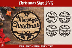 Christmas Sign SVG Sticker Clipart Bundle - CraftNest - Digital Crafting and Art