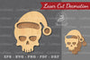 Christmas Skull Laser Cut Decoration Clipart Bundle