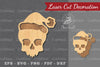 Christmas Skull Laser Cut Decoration Clipart Bundle