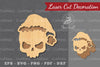 Christmas Skull Laser Cut Decoration Clipart Bundle