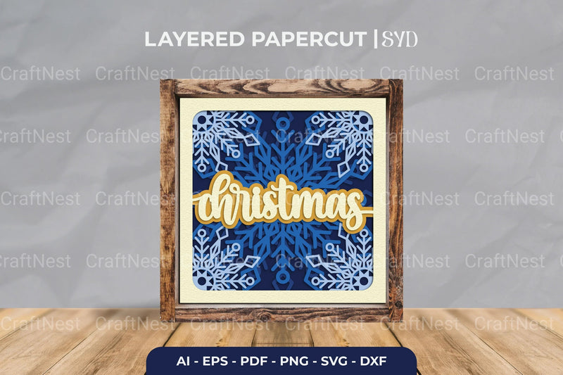Christmas Snowflake 3D Shadow Box SVG Bundle - CraftNest - Digital Crafting and Art
