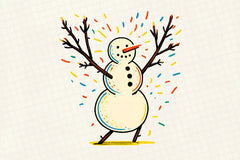 Christmas Snowman Clipart Bundle - CraftNest - Digital Crafting and Art