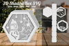 Christmas Snowman Hexagon Shadow Box Clipart Bundle