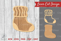 Christmas Sock Laser Cut Decoration Clipart Bundle - CraftNest - Digital Crafting and Art