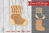 Christmas Sock Laser Cut Decoration Clipart Bundle