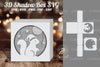 Christmas Squirrel Papercut Shadow Box Design