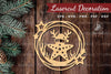 Christmas Starfish Lasercut Round Clipart Bundle