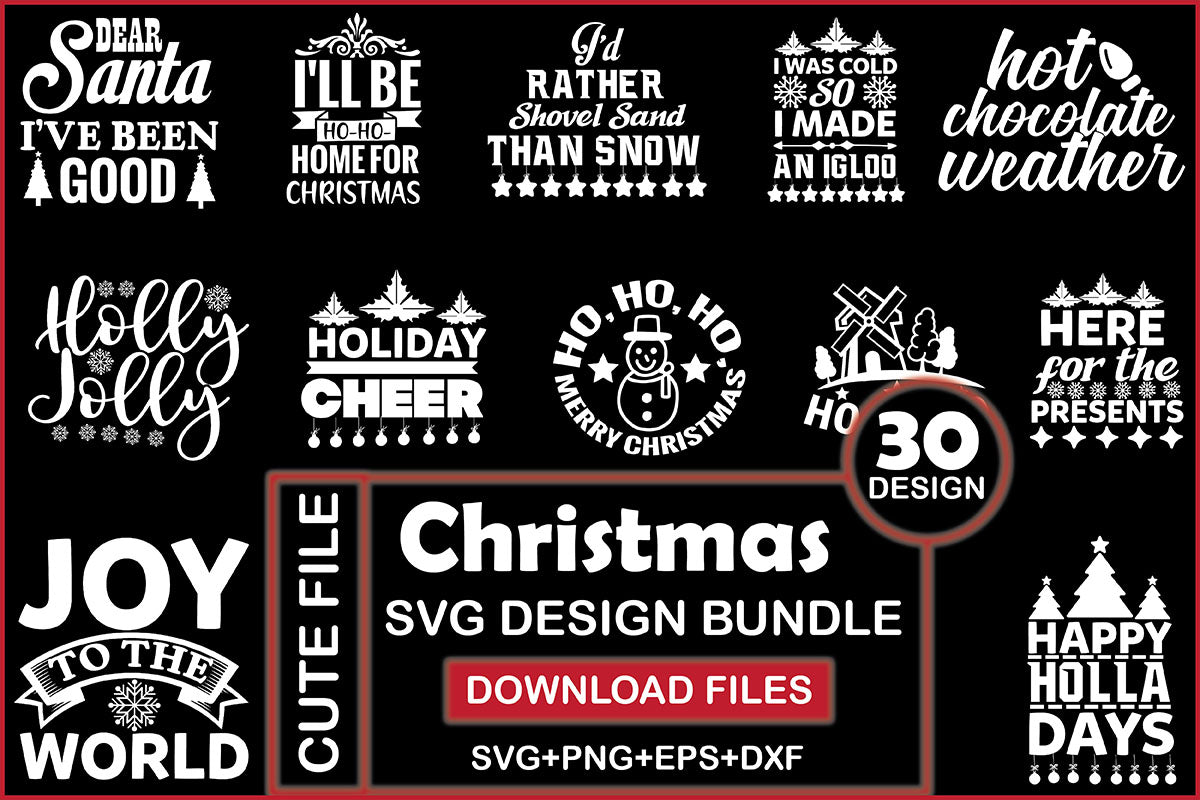 Christmas 30 SVG Bundle 1