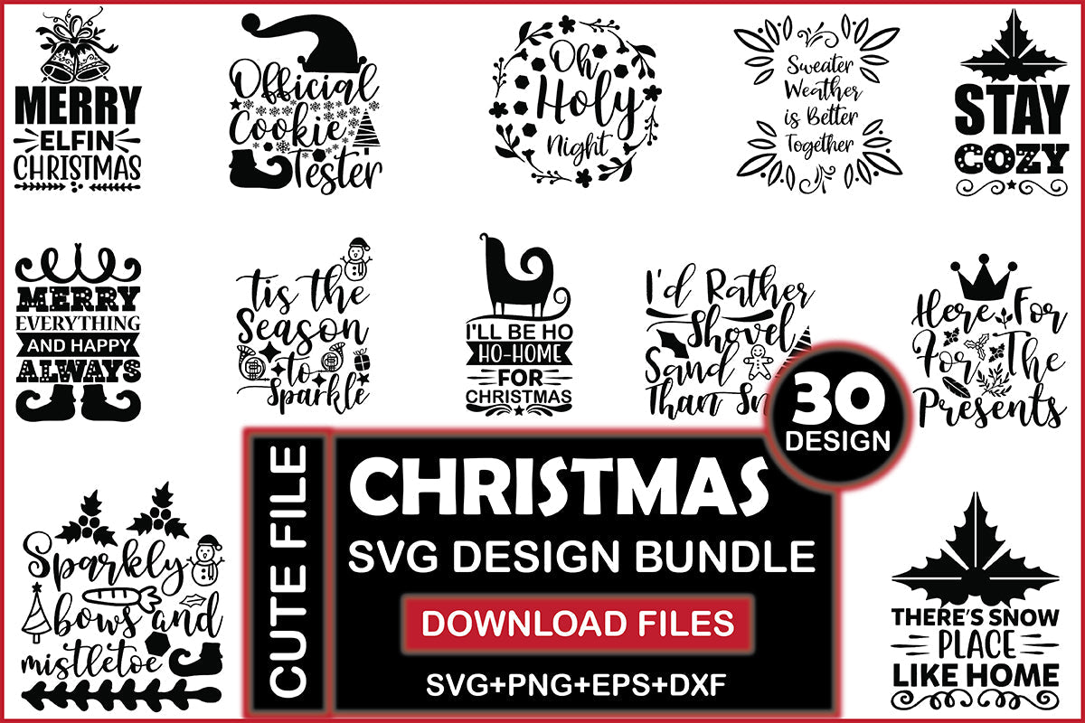 Christmas 50 SVG Bundle