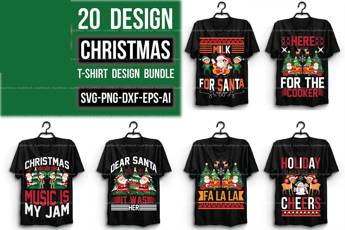 Christmas T-Shirt Design SVG Bundle