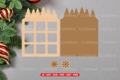Christmas Tic Tac Toe Lasercut SVG Bundle - CraftNest - Digital Crafting and Art