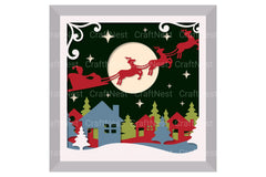Christmas Town Layered Papercut SVG Bundle - CraftNest - Digital Crafting and Art