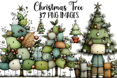 Christmas Tree Clipart Bundle - CraftNest - Digital Crafting and Art
