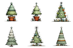 Christmas Tree Clipart Bundle - CraftNest - Digital Crafting and Art