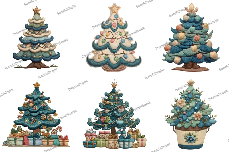 Christmas Tree Clipart Bundle - CraftNest - Digital Crafting and Art