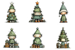 Christmas Tree Clipart Bundle - CraftNest - Digital Crafting and Art