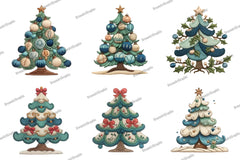 Christmas Tree Clipart Bundle - CraftNest - Digital Crafting and Art