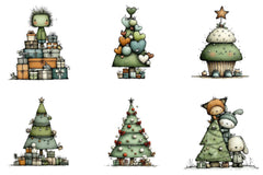 Christmas Tree Clipart Bundle - CraftNest - Digital Crafting and Art