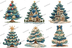 Christmas Tree Clipart Bundle - CraftNest - Digital Crafting and Art