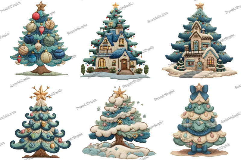 Christmas Tree Clipart Bundle - CraftNest - Digital Crafting and Art
