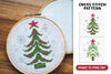 Christmas Tree Cross Stitch Clipart Bundle